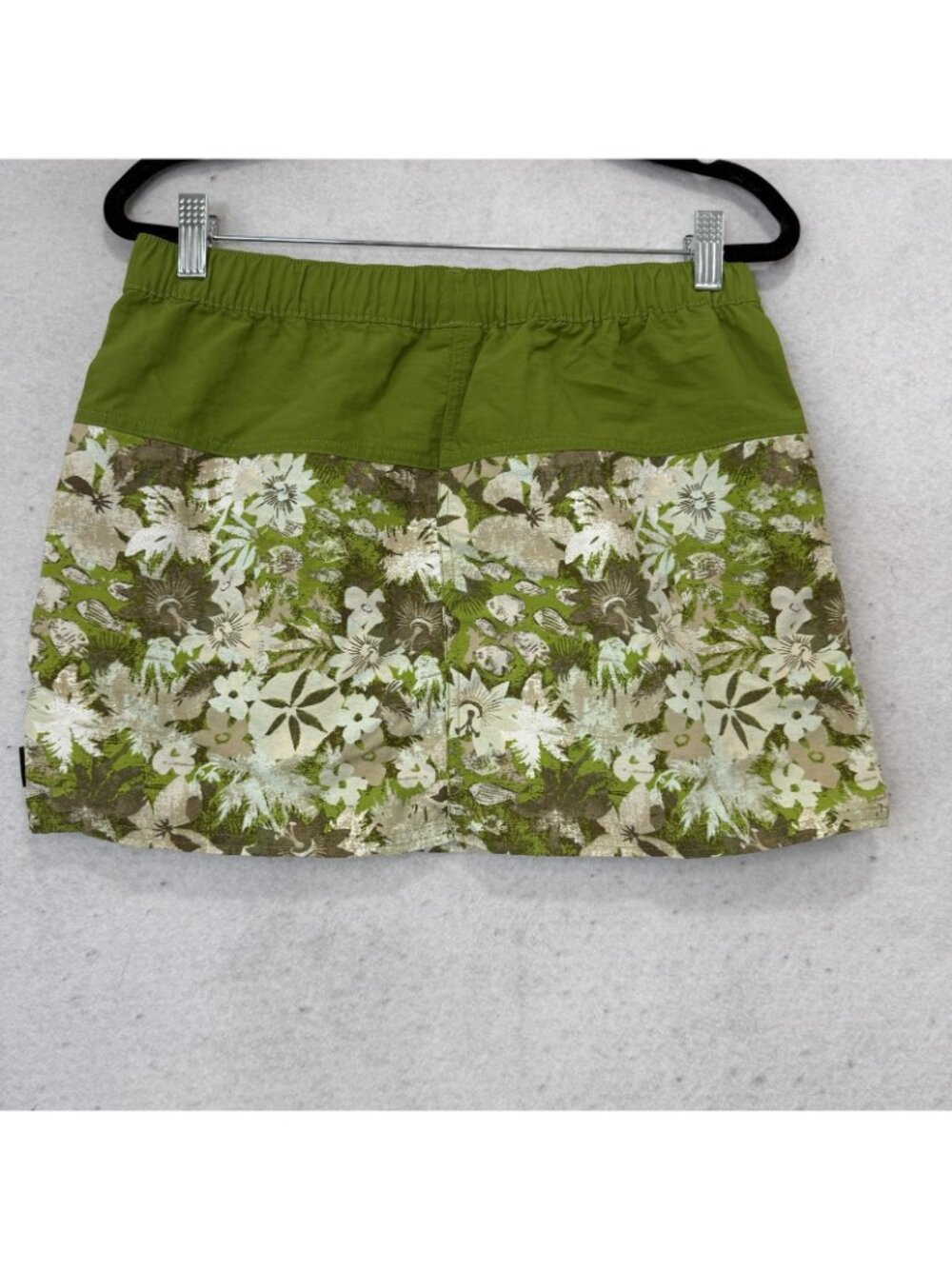 Patagonia Skirt Womens Small Green Short Floral A Line Elastic Waist Casual - Picture 6 of 7